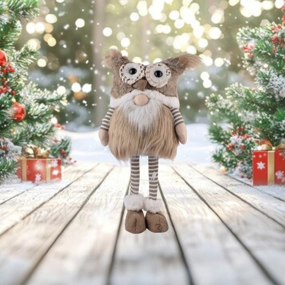 Soft Toy Gnome in an Owl