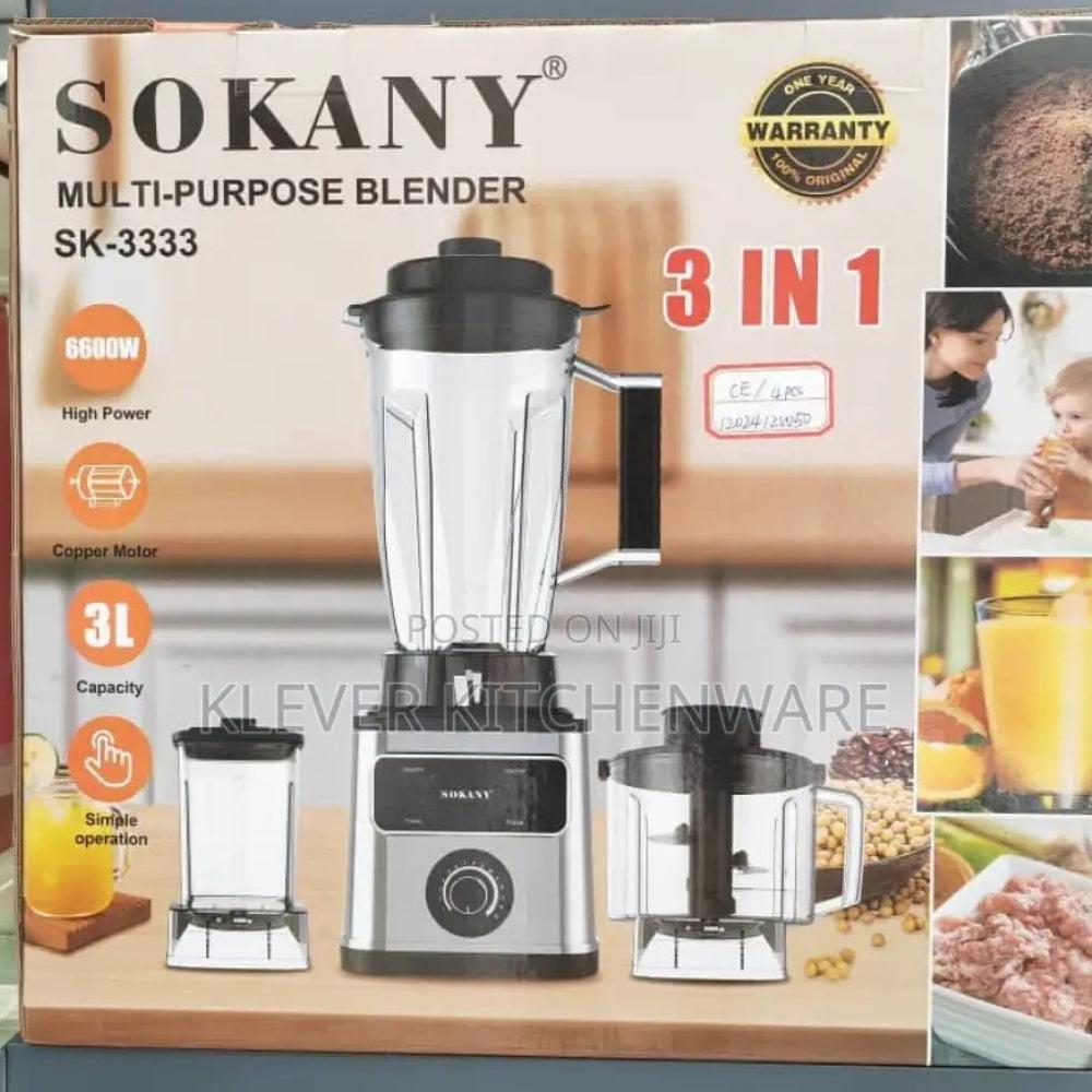 Sokany 3 in 1 Multipurpose Blender