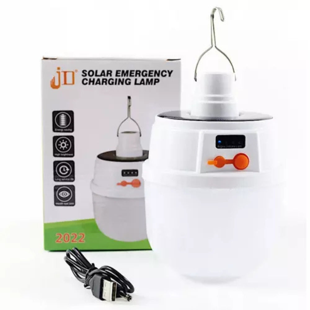 Solar LED camping lamp for tents
