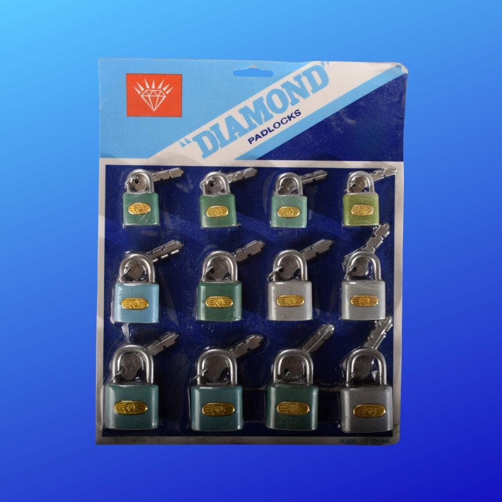 Solid Pressing Padlock with 2 Keys Each Wide Body