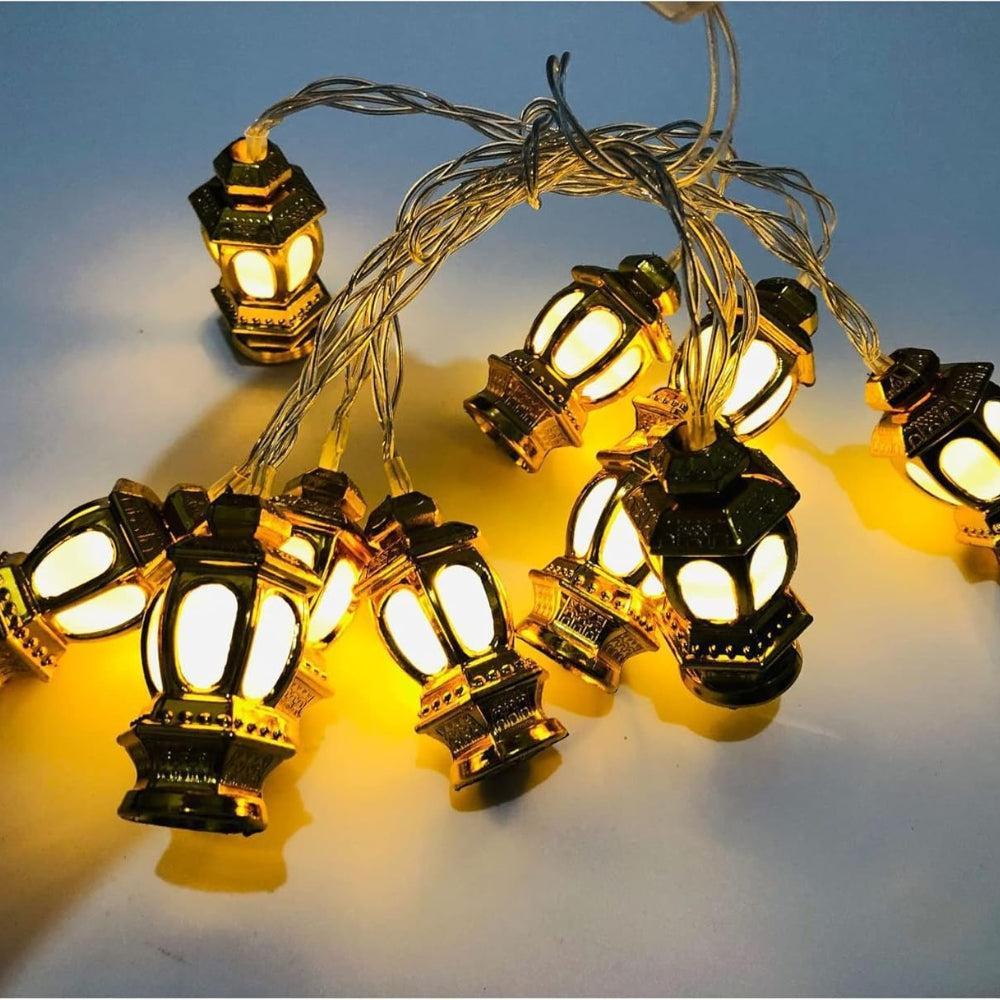 Soraki 3M 10 LED Operated String Lights Vintage Gold Palace Style Indoor Outdoor Garden Wedding Party