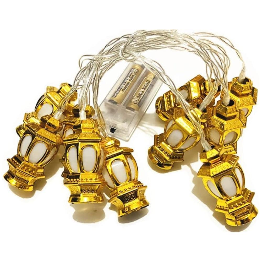Soraki 3M 20 LED Battery Operated String Lights Vintage Gold Palace Style Indoor Outdoor Garden Wedding Party Type 4