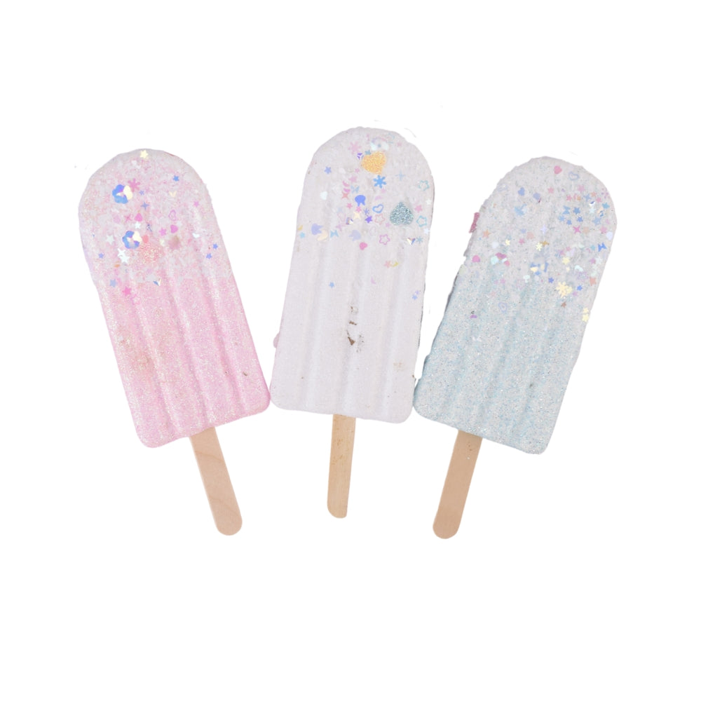Sparkling Popsicle Ornaments for Christmas Tree