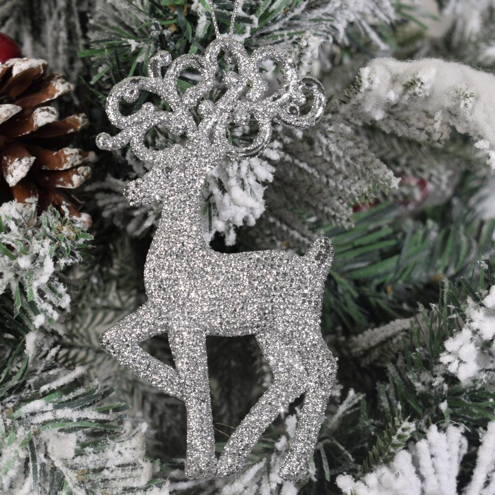 Sparkling Reindeer Christmas Ornament 3PCS