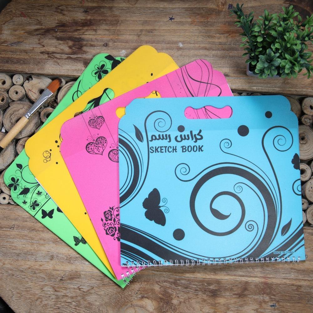 Spiral-Bound Sketch Book with Brush