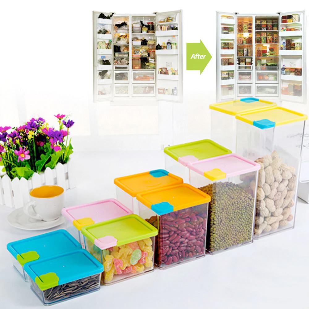 Stackable & Space-Savvy Pocket Block Container 6 Pcs