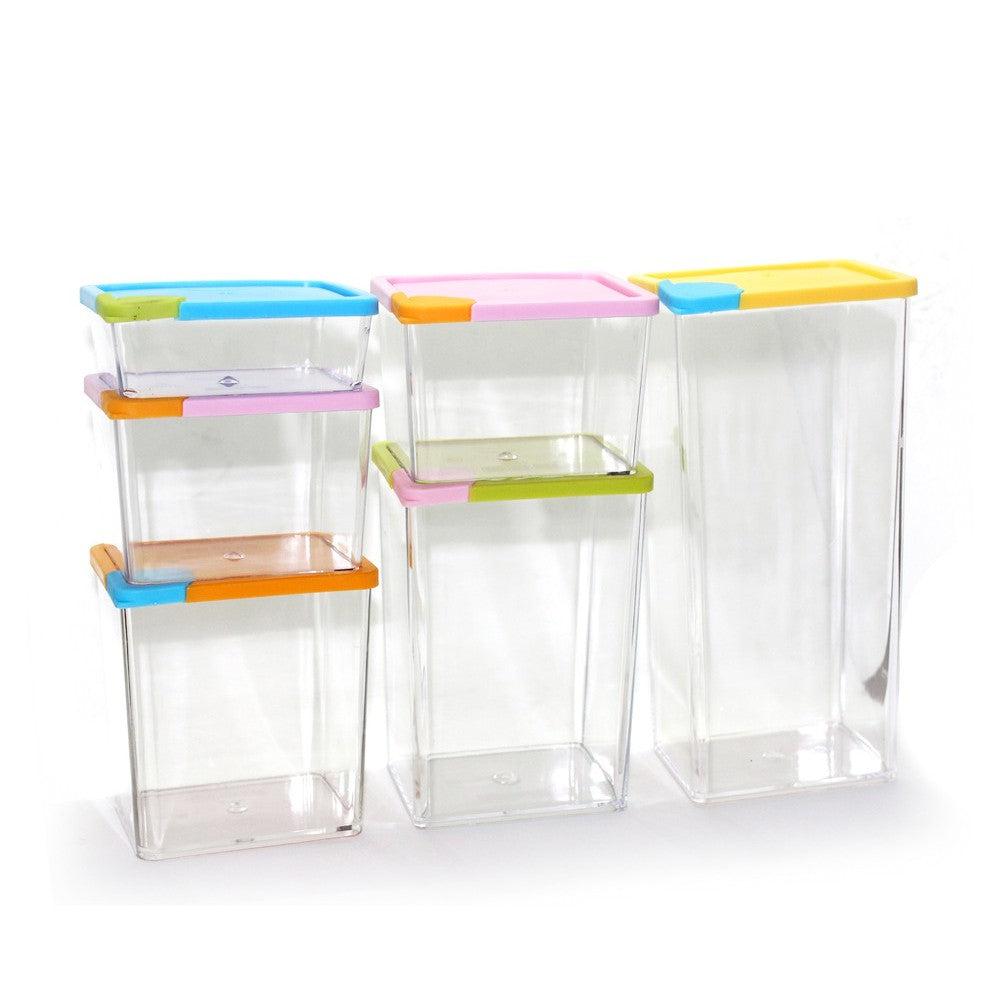 Stackable & Space-Savvy Pocket Block Container 6 Pcs