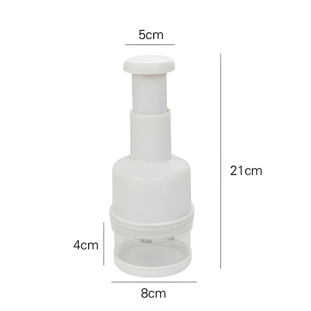 Stainless Steel Hand-Operated Plastic Pressure Onion And Garlic Slicer, Manual Kitchen Food Vegetable Salad Tool, Meat Mincer