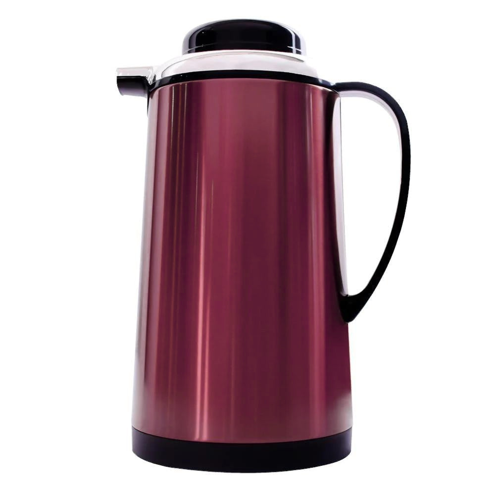 Stainless Steel Vacuum Flask Glass Liner Coffee Pot Double Walled Vacuum Jug 1 L