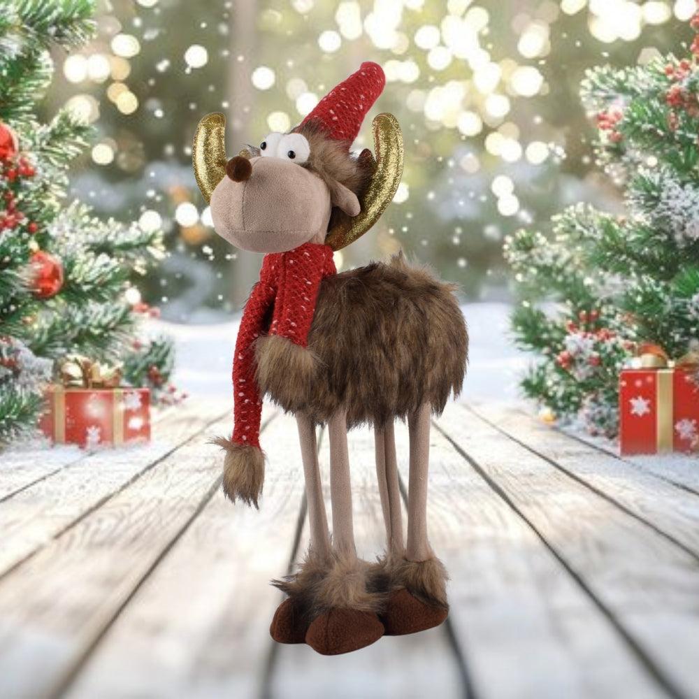 Standing Four Legged Moose Christmas Figure
