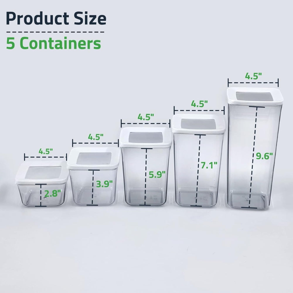 Style Food Storage Containers Vacum Storage Container 5 PCS