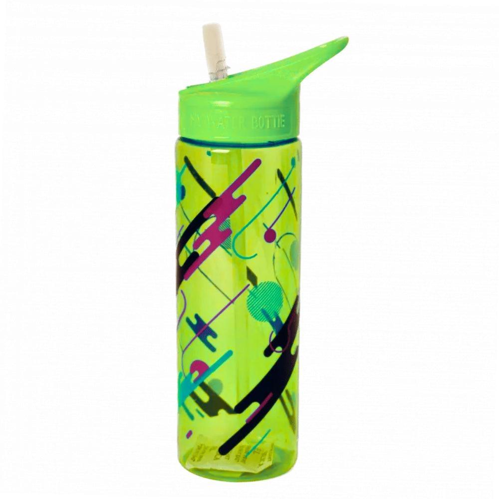 Stylish Green Sports Water Bottle with Abstract Design