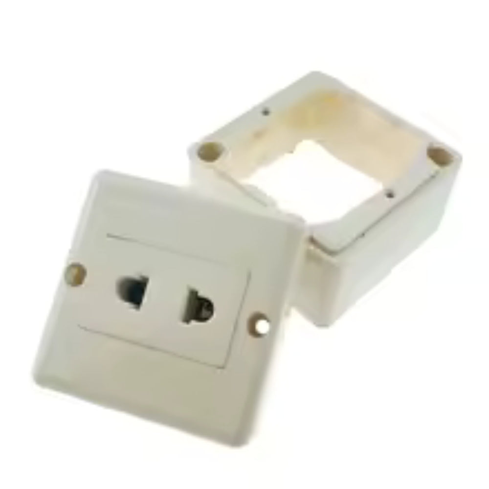 Surface Type 1 Gang Wall Socket 1 Gang 2 Pin Socket US 2 Pin Wall Socket