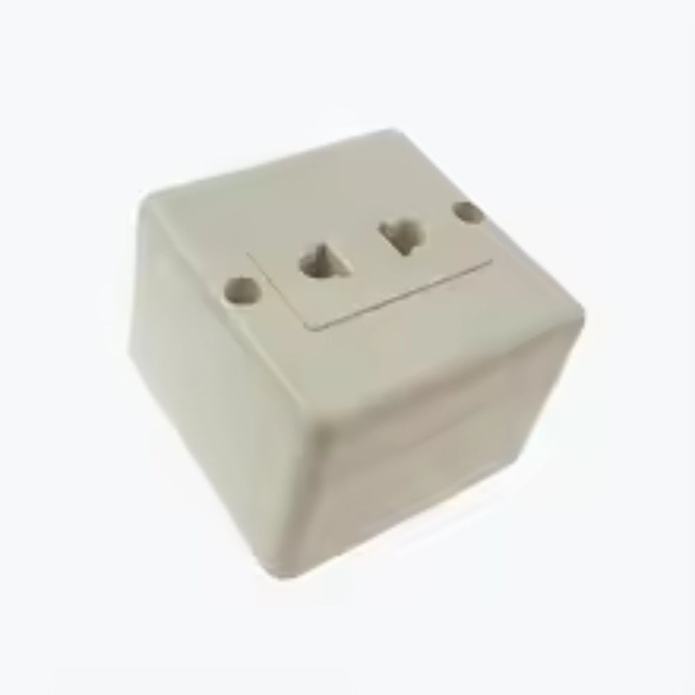 Surface Type 1 Gang Wall Socket 1 Gang 2 Pin Socket US 2 Pin Wall Socket