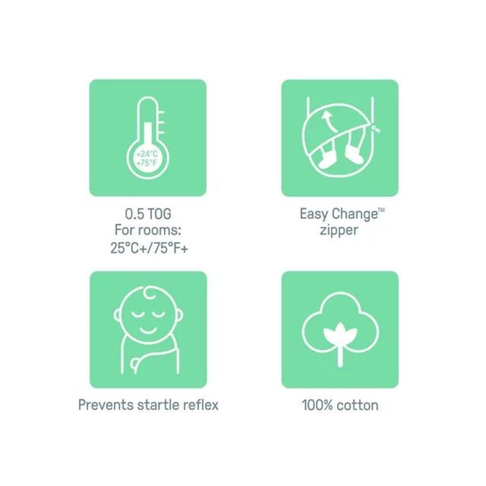 SwaddleMe By Ingenuity Easy Change Swaddle, Size Small/Medium, 0-3 Months, 2-Pack - I Love You