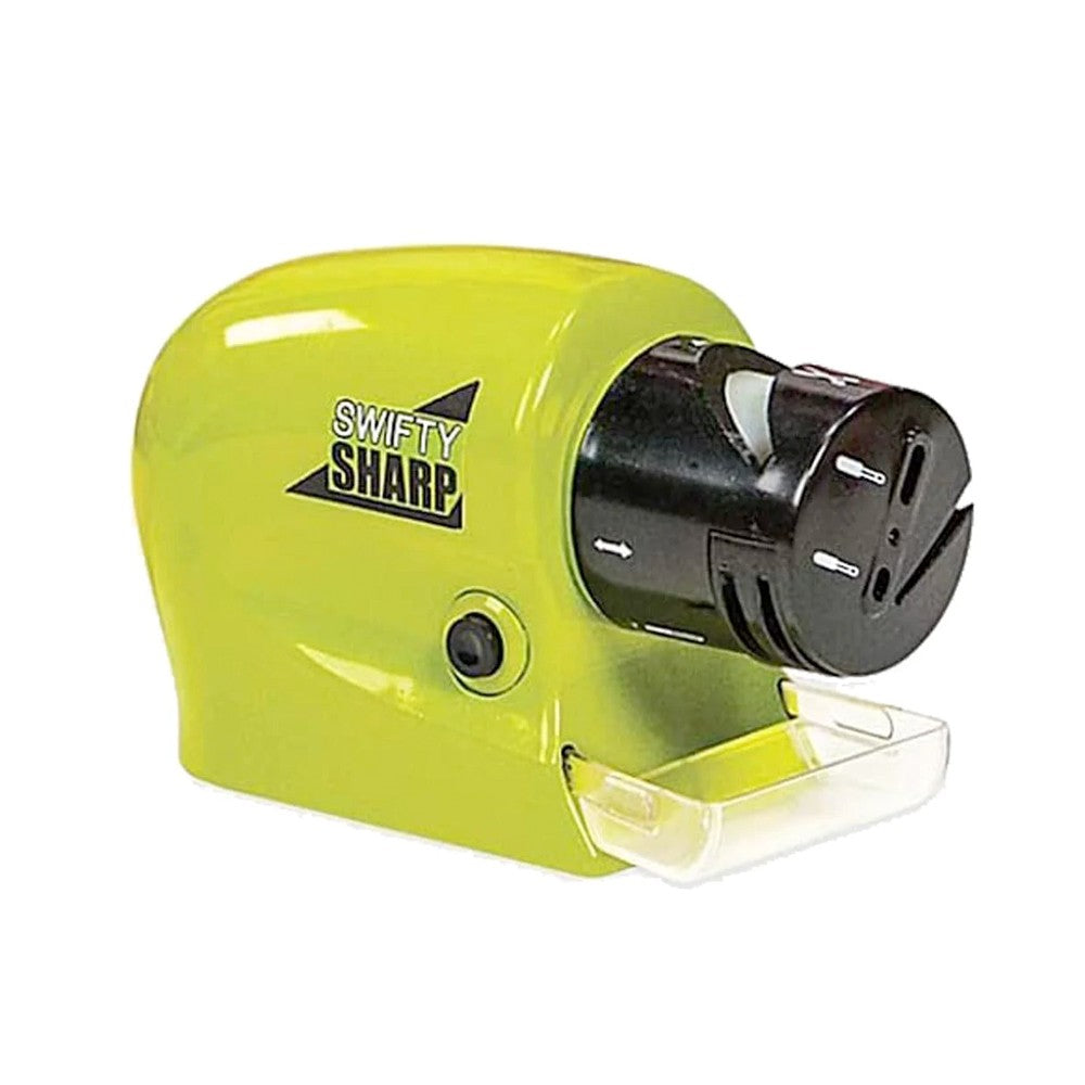 Swifty Sharp Cordless, Motorized Knife Blade Sharpener (Green)