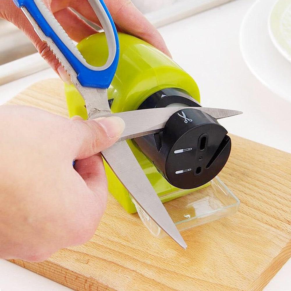 Swifty Sharp Cordless, Motorized Knife Blade Sharpener (Green)