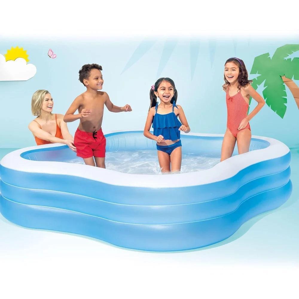 Swim Center Beach Wave Inflatable Above Ground Pool