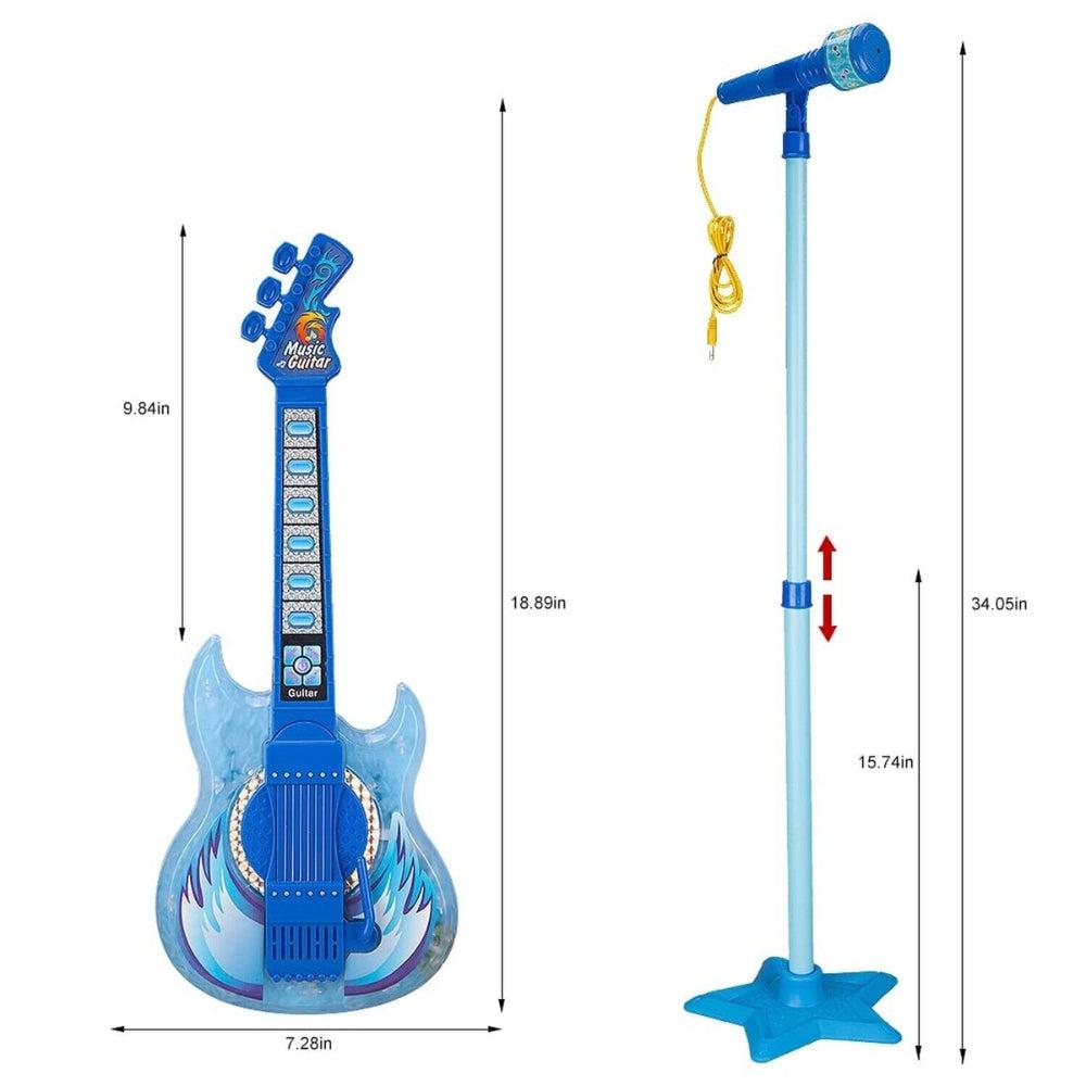 Takihon Guitar And Microphone Set For Kids,Musical Instrument Guitar Toys