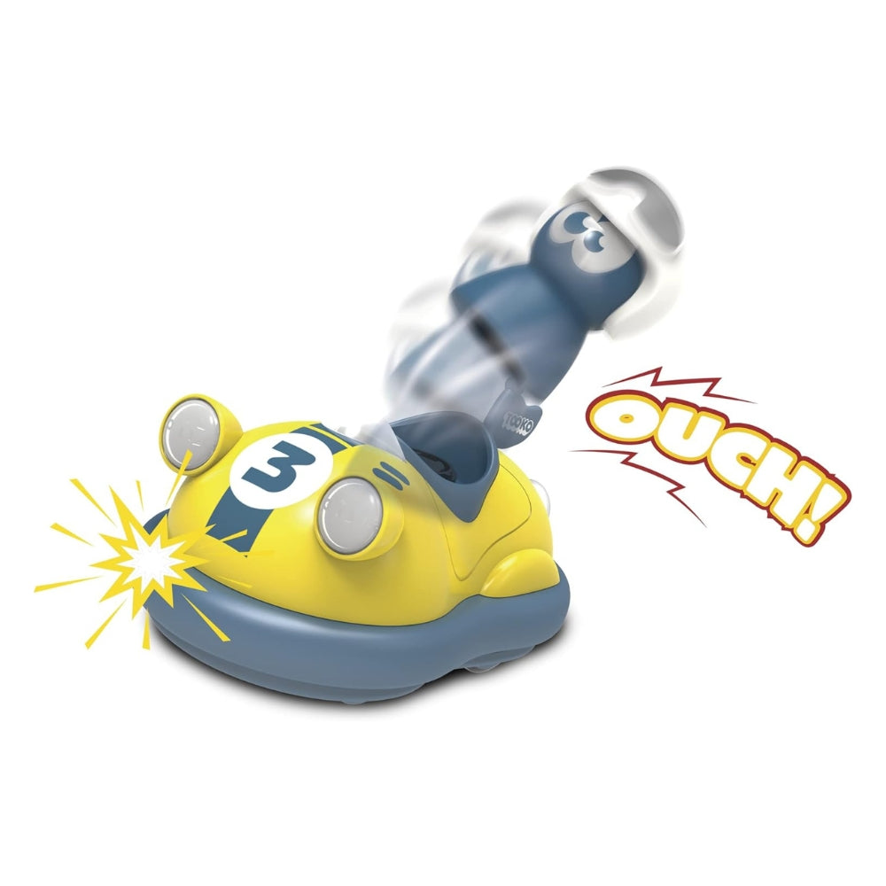 Tooko 81491 First Bumper Car | Yellow With Ejecting Figure | Pre-School Remote Control | Age 3 Years +