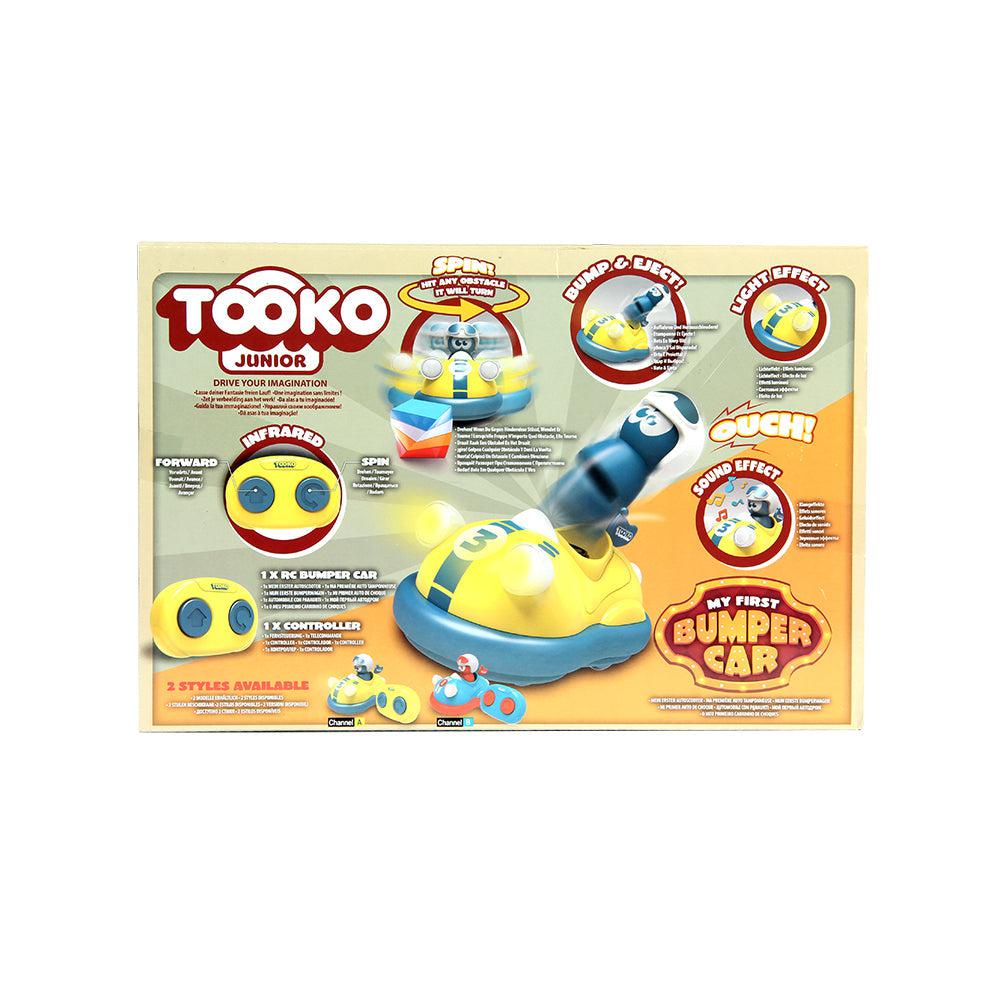 Tooko 81491 First Bumper Car | Yellow With Ejecting Figure | Pre-School Remote Control | Age 3 Years +