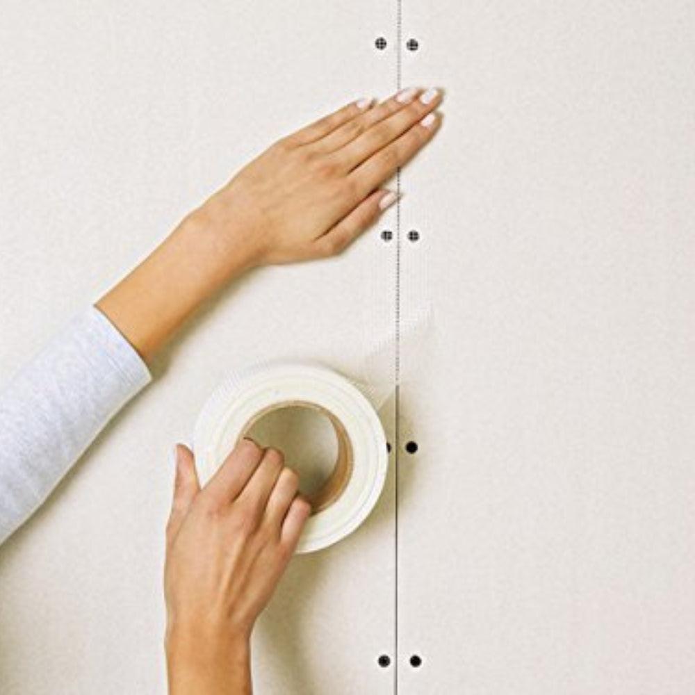 Toppower PVC Self Adhesive Fiberglass Mesh Tap Anti Slip Glass Safety Tape (5 cm x 20 m, White)