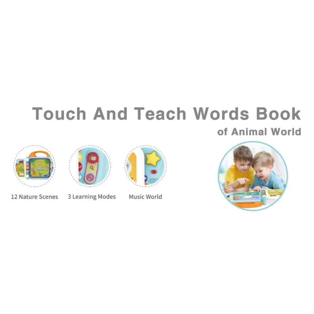 Touch and Teach words book of animal