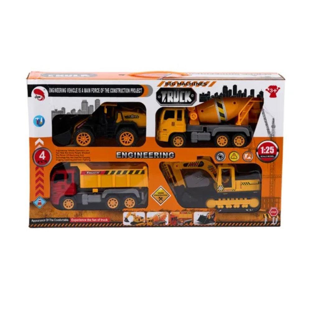 Toy Trucks Construction Vehicles Set 4 Pieces