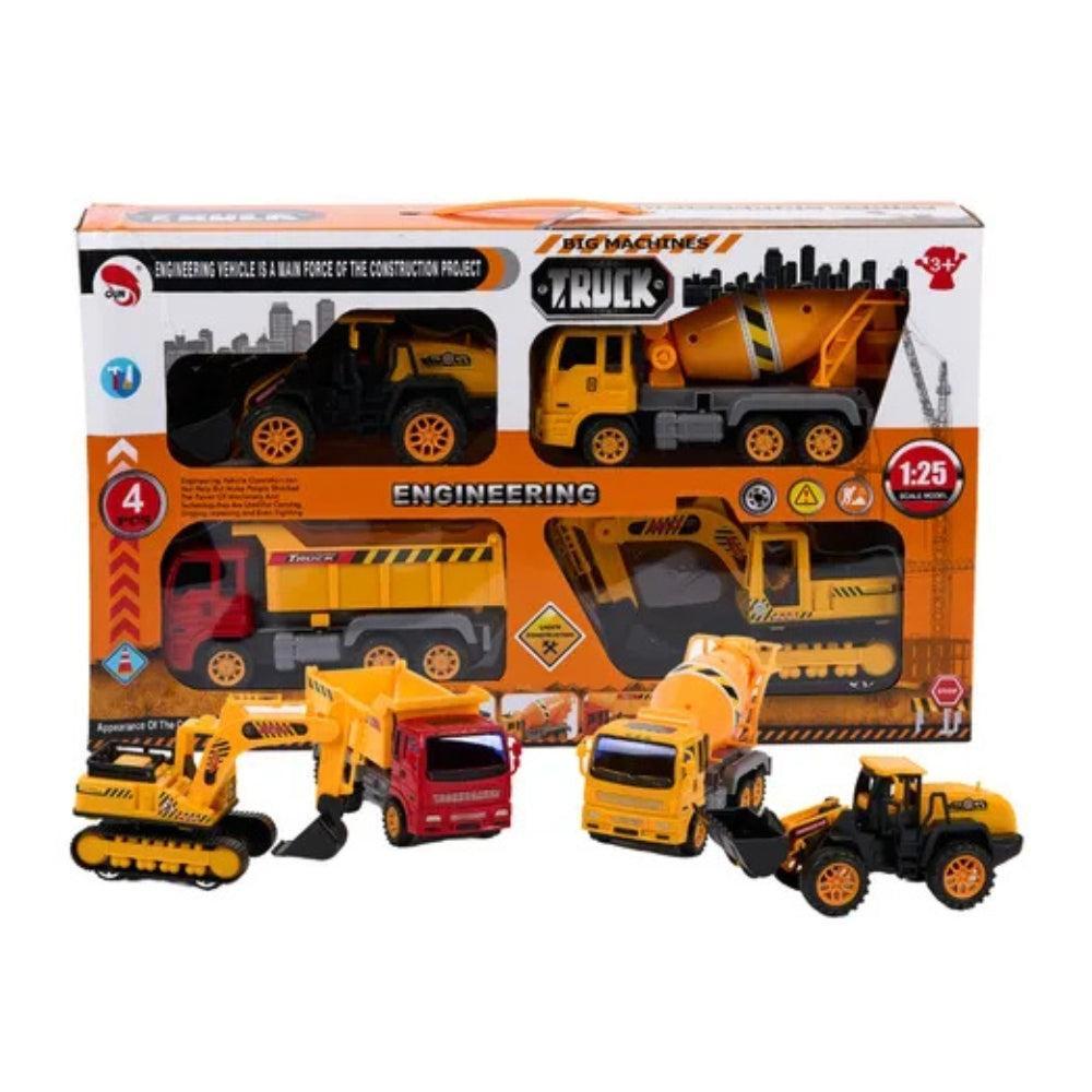 Toy Trucks Construction Vehicles Set 4 Pieces