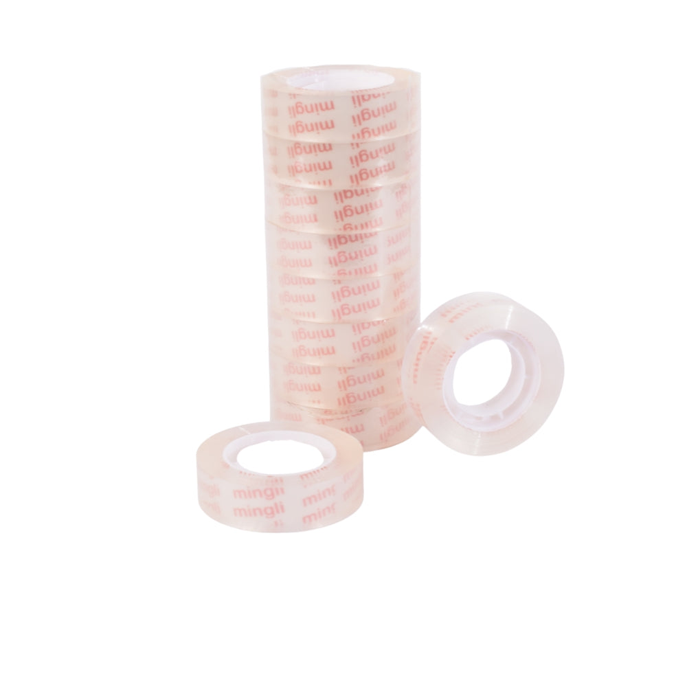 Transparent Adhesive Tape Rolls 10pcs
