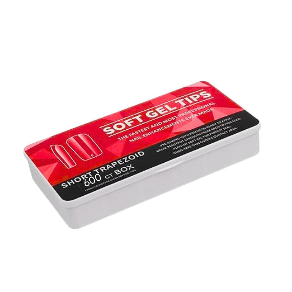 Trendy Look Soft Nails – Medium Coffin Shape | 600 Count Box | Sleek, Durable & Perfect for Stylish Nail Art