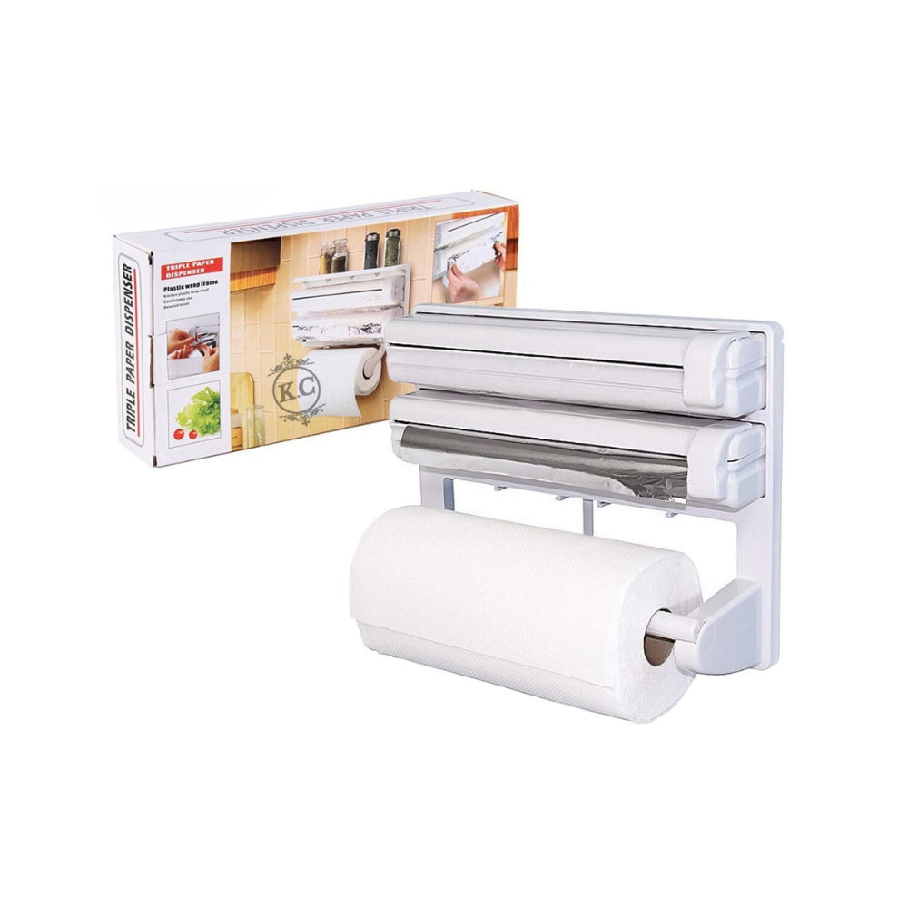 Triple Paper Dispenser Plastic Wrap frame