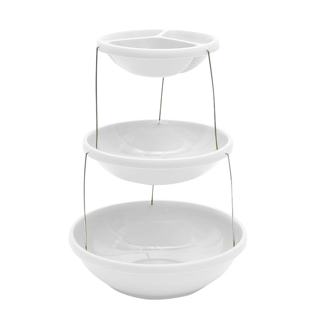 Twistfold Party Bowls (3 Tiers) White