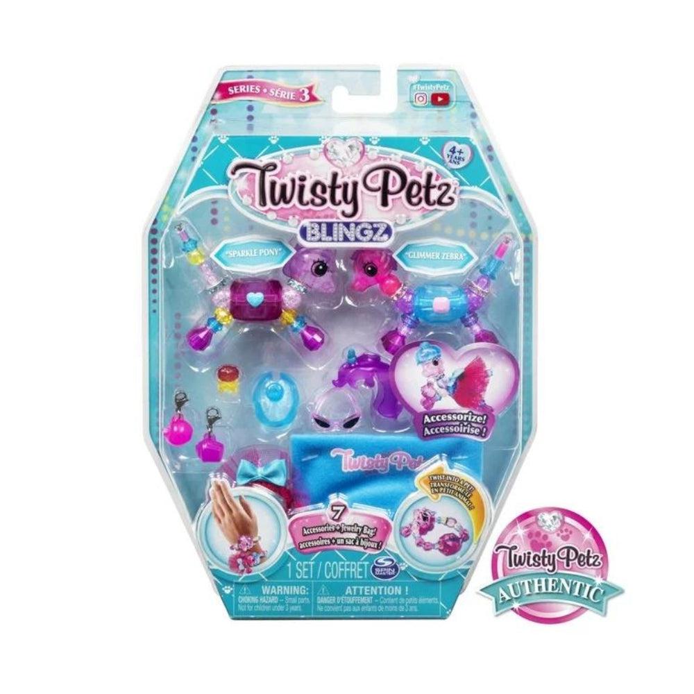 Twisty Petz, Series 3 Blingz, Pony And Zebra Customizable Bracelet Set For Kids Aged 4 And Up