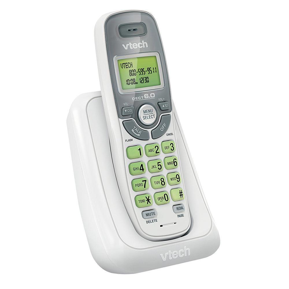 VTech CS6114 DECT 6.0 Cordless Phone with Caller IDCall Waiting, WhiteGrey with 1 Handset