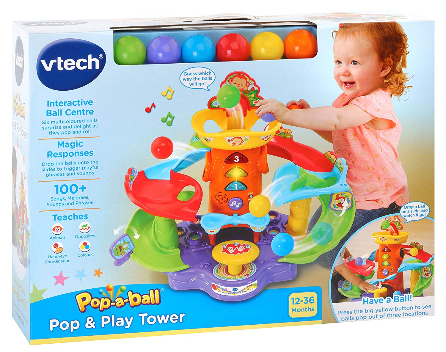 Vtech Pop-A-Balls Pop And Surprise Ball Center