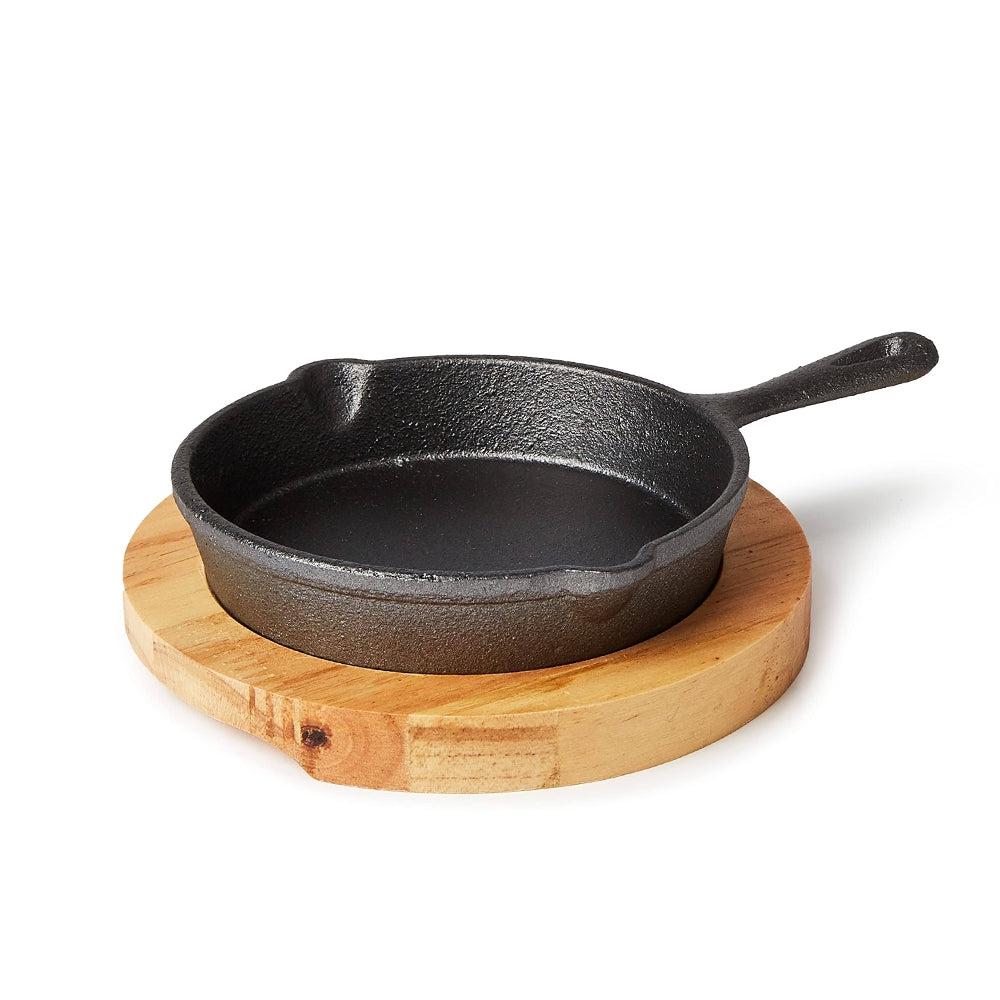 Vague Round Sizzling Pan With Base