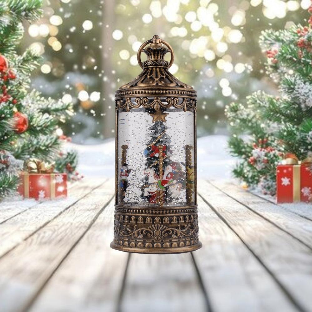 Vintage christmas Musical Lantern - 25 cm
