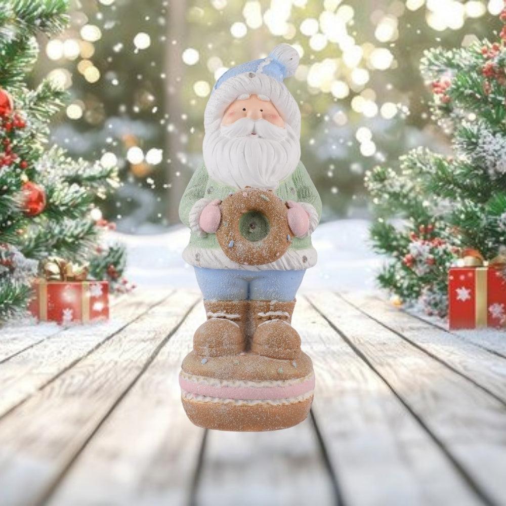 Whimsical Winter Santa Figurine