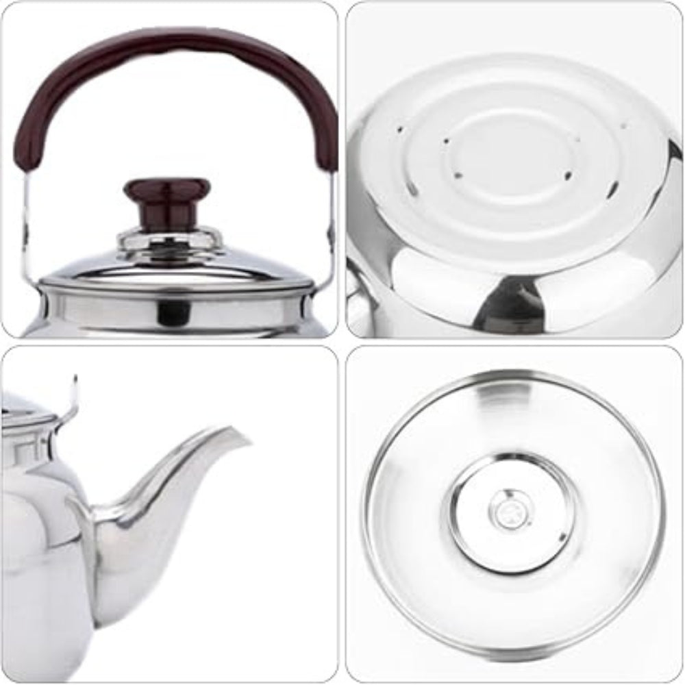 Whistling Tea Kettle 1.5L for Stovetop, Stainless Steel, Classic Design