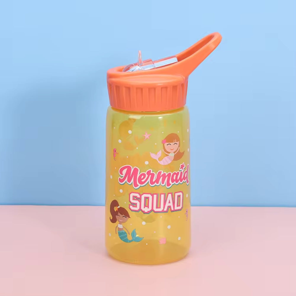 Wholesale Customized Color Clear 350mi Portable Straw Cup Children Plastic Water Bottle