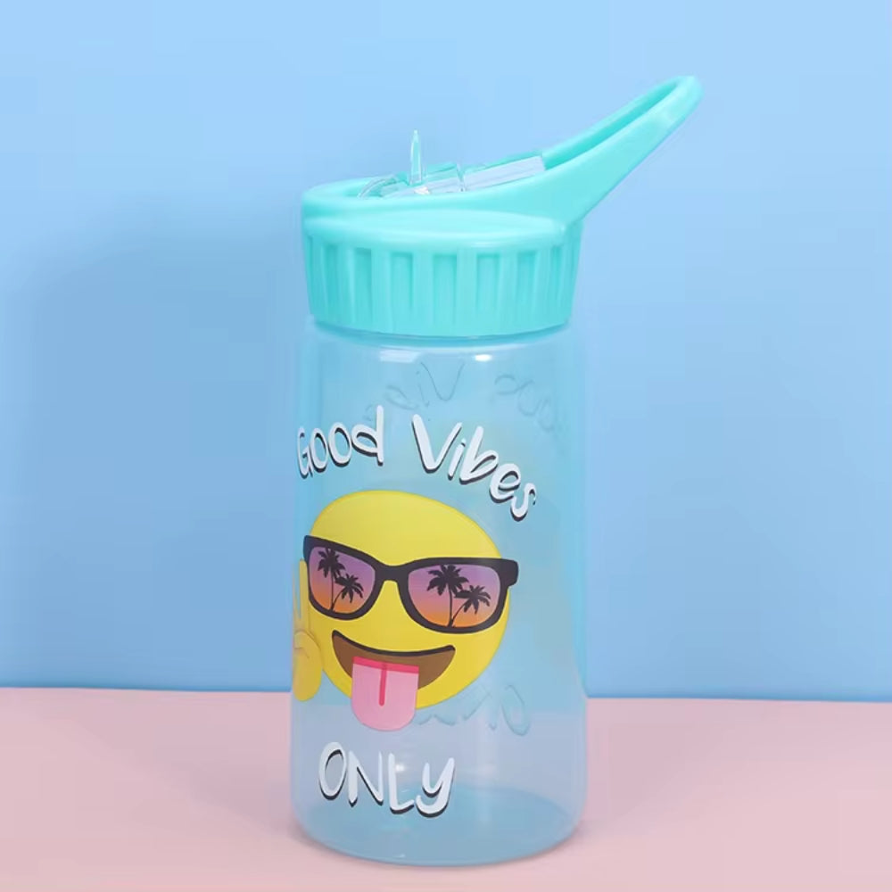 Wholesale Customized Color Clear 350mi Portable Straw Cup Children Plastic Water Bottle