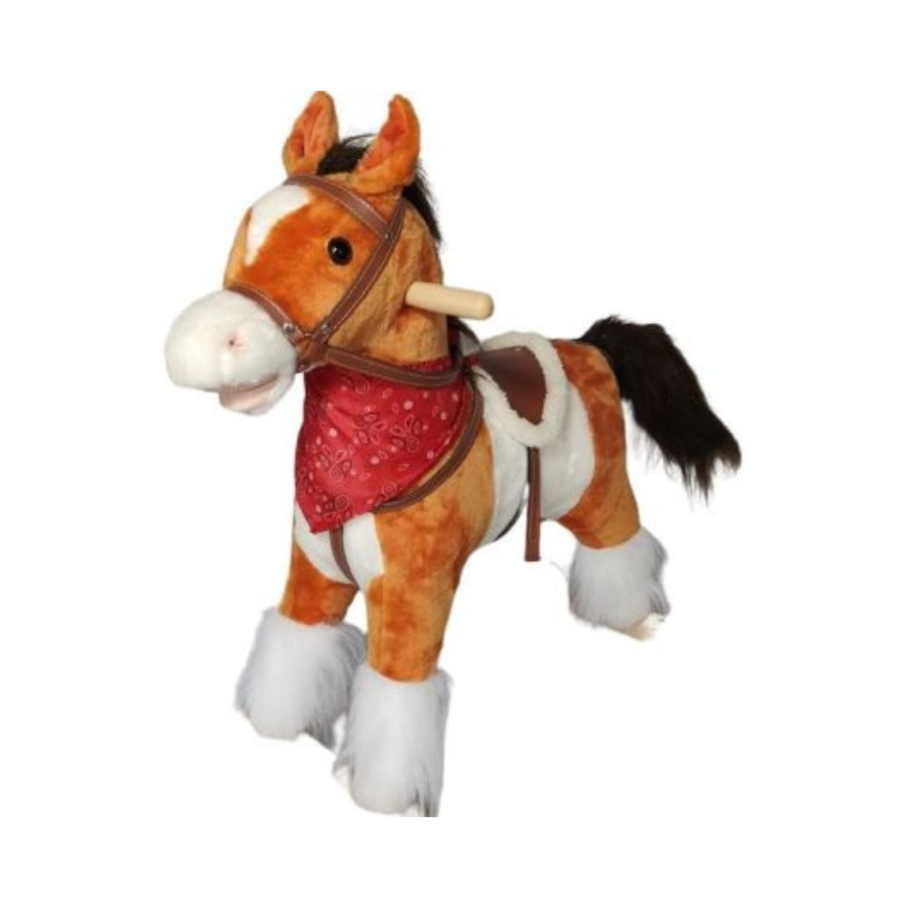 Wholesale Toddler Rocking Chair Trojan Rocking Horse Plush Dolls Wooden Riding Rocking Horse Plush Toys