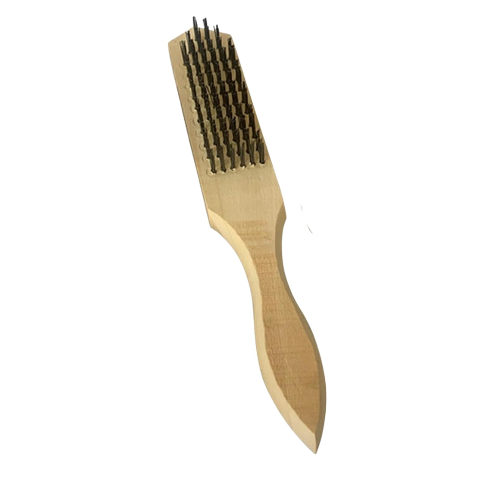 Wire Brush, Stainless Steel Brush with Wooden Handle