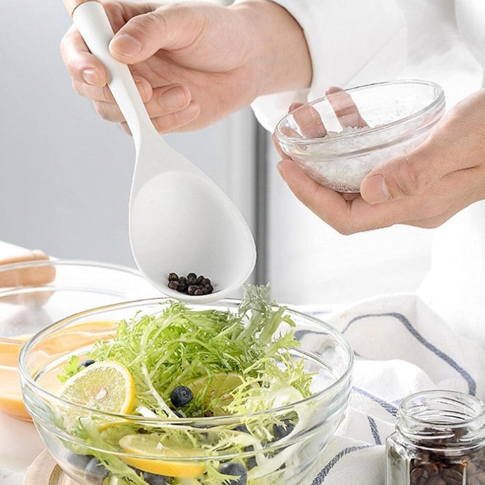 Wooden Blend Spoon Milk White