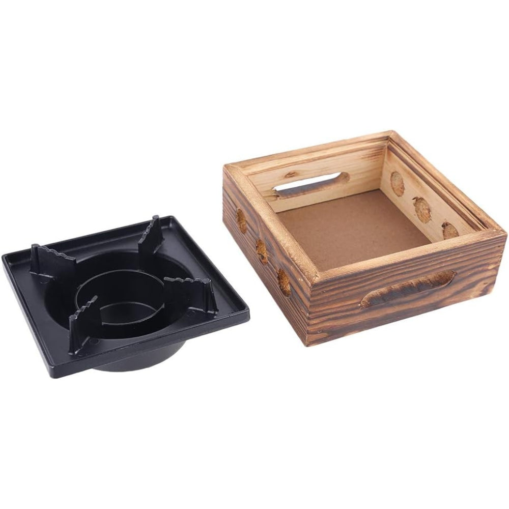 Xian Portable Aluminum Alloy Square Commercial Solid Alcohol Stove Household Old Dry Stew Hot Pot