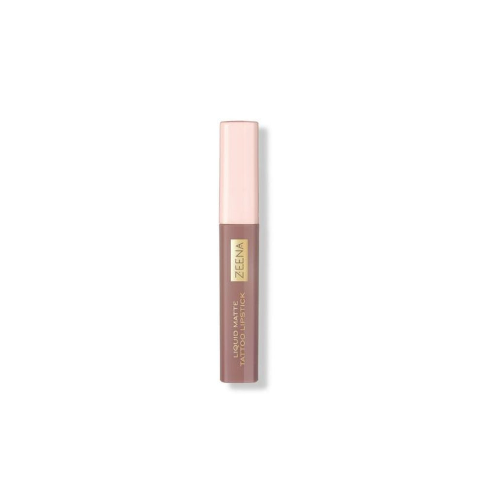 Zeena Liquid Matte Tattoo Lipstick 010 Soft Brown