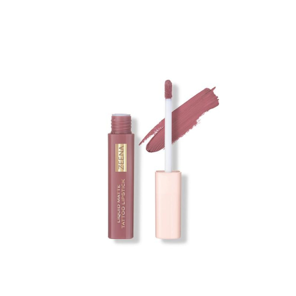 Zeena Liquid Matte Tattoo Lipstick 040 Cocoa