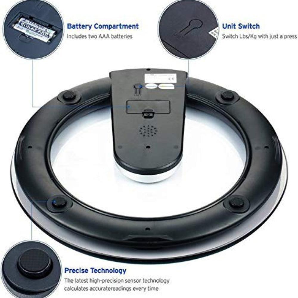 Zelenor Personal Health Human Body Weight Machine EB618 Glass Weighing Scale