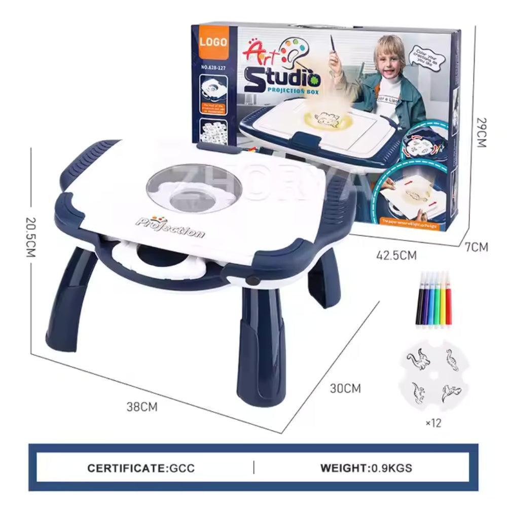 Zhorya Sketch Projector Drawing Projector Toys Children'S Table Projector Magnetic Drawing Board for Kids